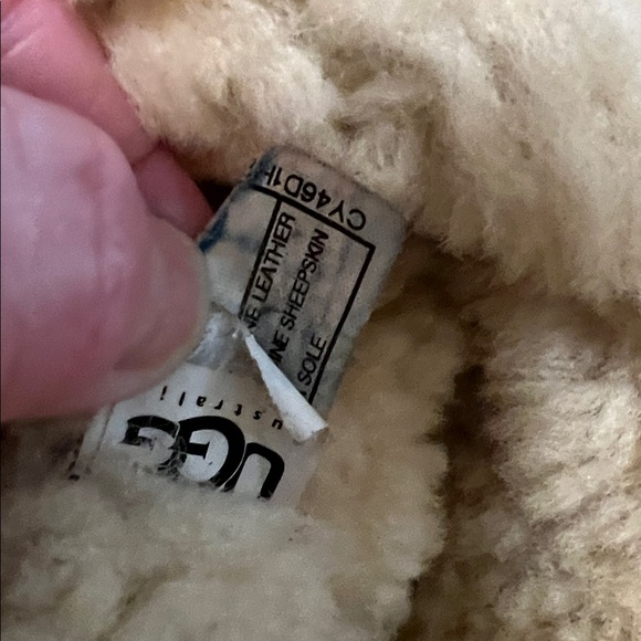 UGG Women's Classic Tall Boots Chestnut Australia 6 Wool Shearling Roll Down - Picture 11 of 12